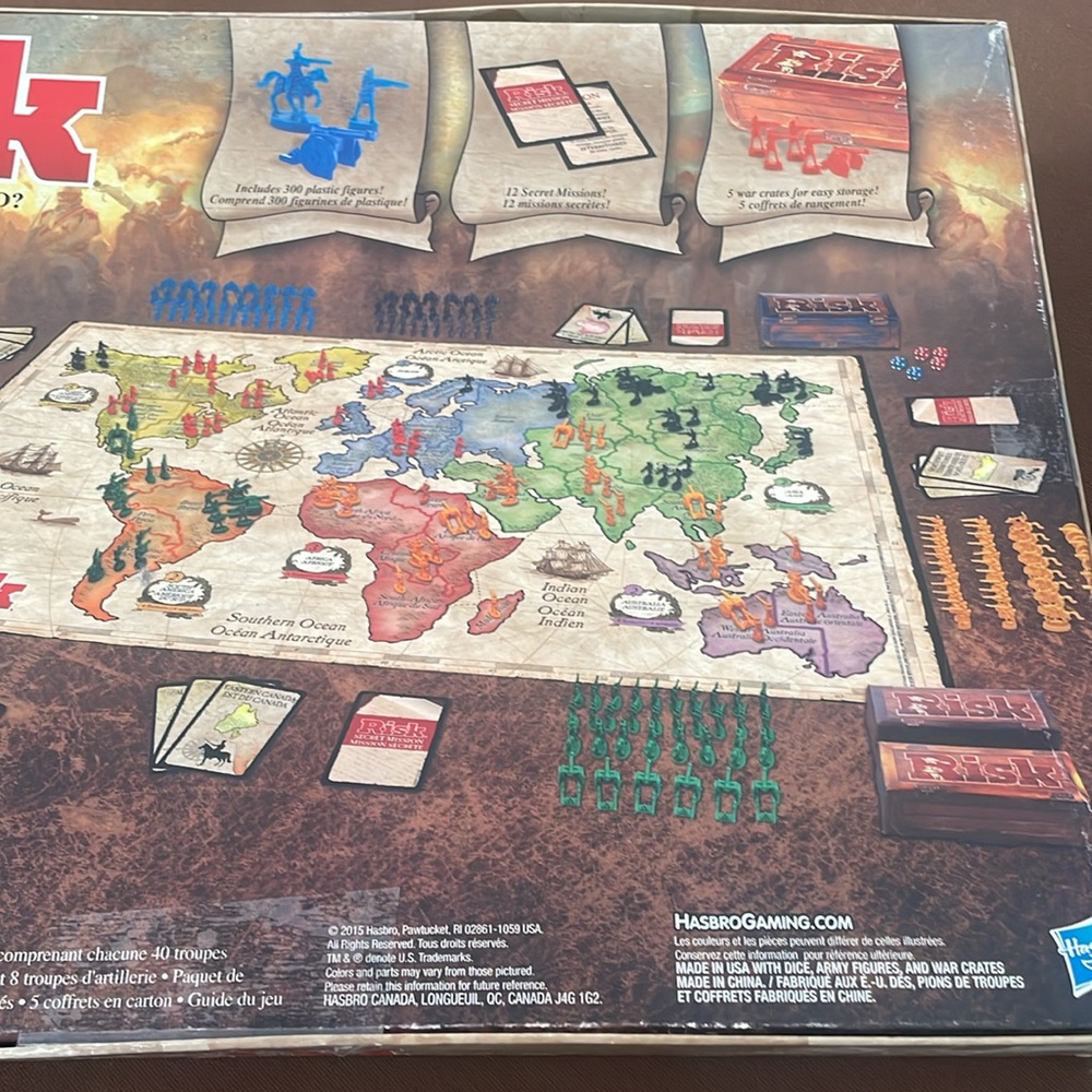 Hasbro Risk The Game of Strategic Conquest - Picture 6 of 15